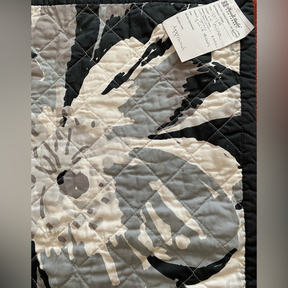 Dwell Studio Quilted Sham Watercolor Rose Gray, 26x21", NEW from Target - Picture 4 of 6